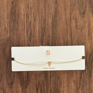Francesca’s collections initial choker letter S